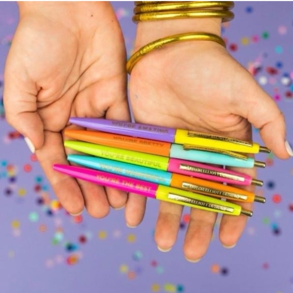 NEW • Affirmations Pen Set • 5 Pens • Multi - Picture 3 of 4